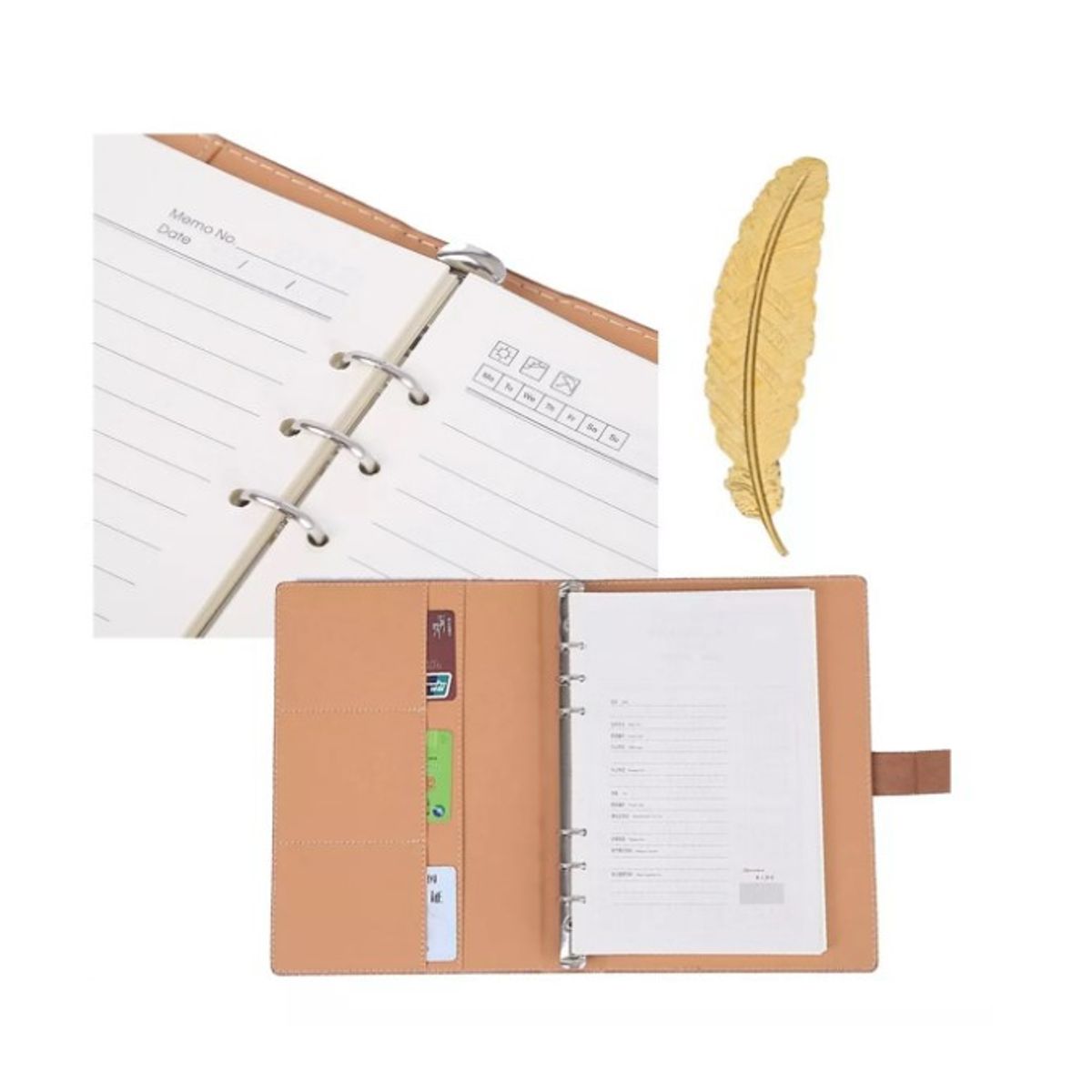 GENERICO - Magnética Hebilla Cuaderno Agenda Inteligent Ecológica Cuero