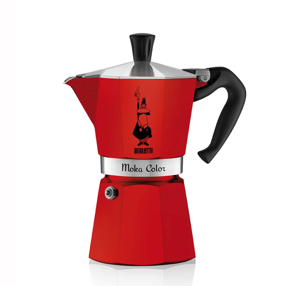 BIALETTI - Cafetera Italiana 6 Tazas 270ml Roja Bialetti