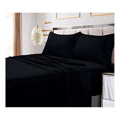 Imagen 2 del producto Sabana Premium Algodón 188 Hilos - Negro - King