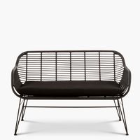 Banca Terraza Ratan Creta Negro Form