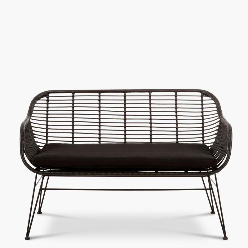 FORM DESIGN - Banca Terraza Ratan Creta Negro Form