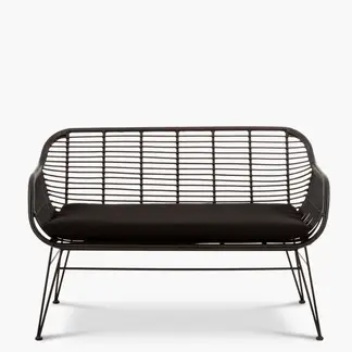 FORM DESIGN - Banca Terraza Ratan Creta Negro Form