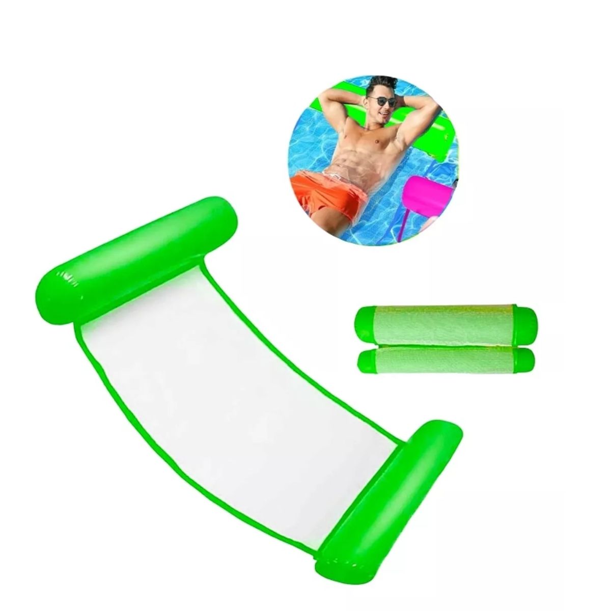 GENERICO - Flotador Silla Hamaca Colchón Inflable Piscina