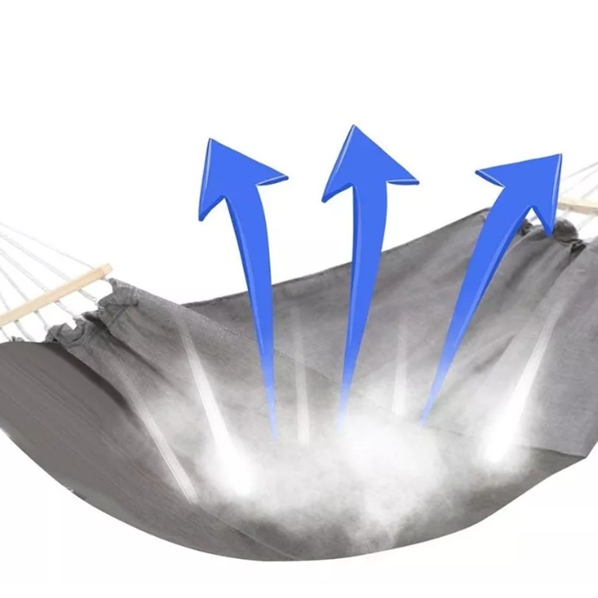 GENERICO - Hamaca Colgante Mecedora Terraza Hamaca Jardin Gris