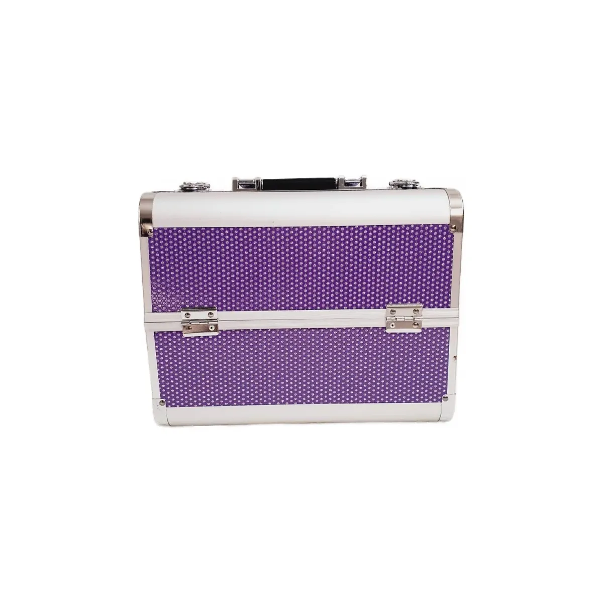 GENERICO - Maleta Multiuso Manicure Profesional  - Fucsia Gliter