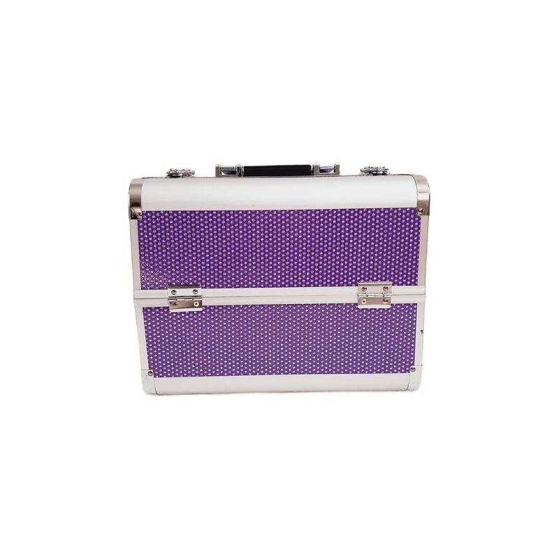 GENERICO - Maleta Multiuso Manicure Profesional  - Fucsia Gliter