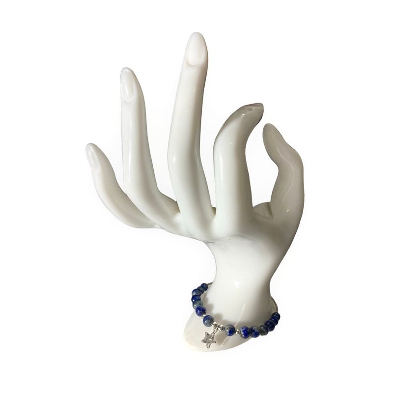 TAETHAI - Pulsera de plata 925 y piedras Lapislázuli