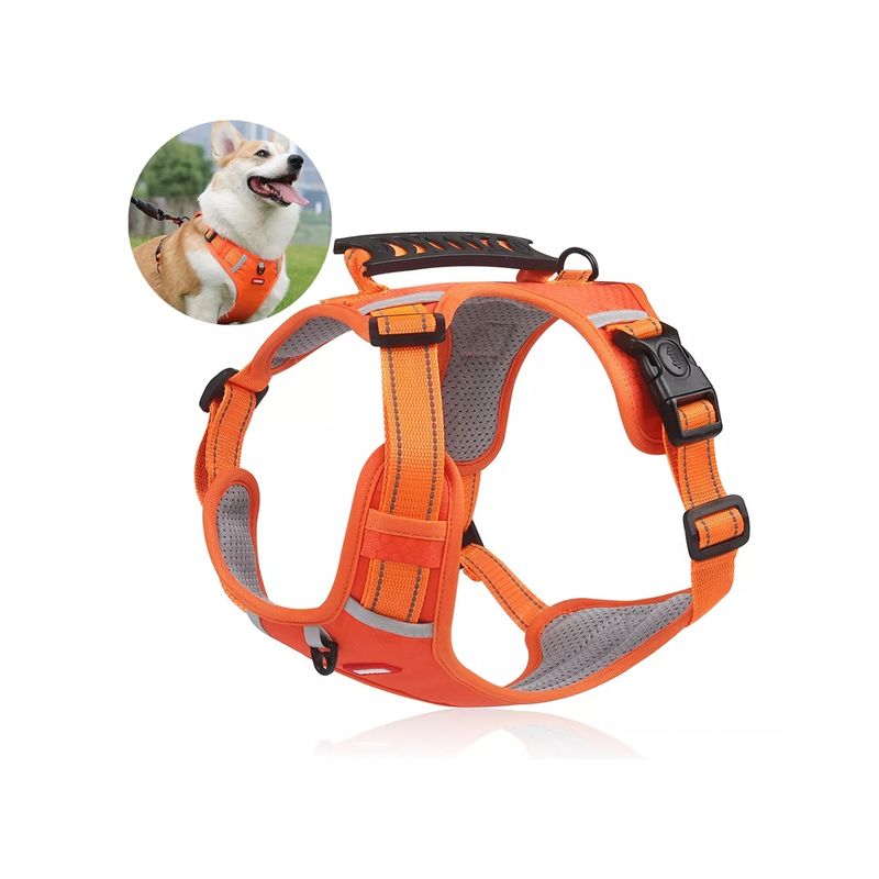 GENERICO - Arnés Reflecantes Ajustable Seguridad Acolchado Perro Xs-xl