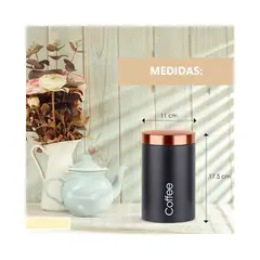 GENERICO - Pack X3 Frasco Hermético Contenedor Cocina Azucar Sal Te