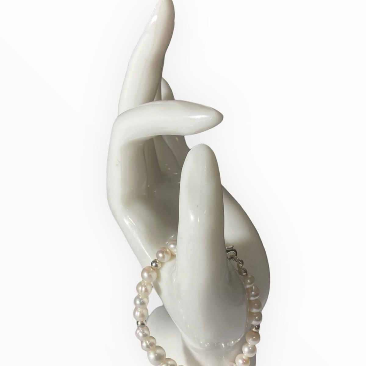 TAETHAI - Pulsera de plata 925 y Perlas de río