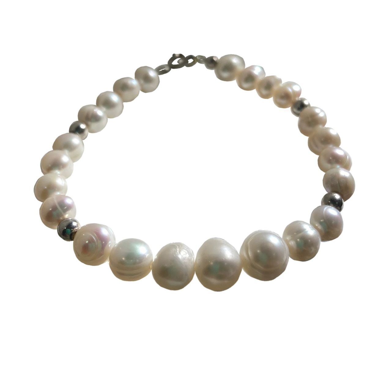 TAETHAI - Pulsera de plata 925 y Perlas de río