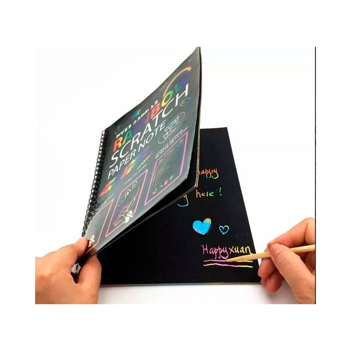 GENACOL - Libreta Raspable Scratch Art Note Arte Rascar Y Raspar