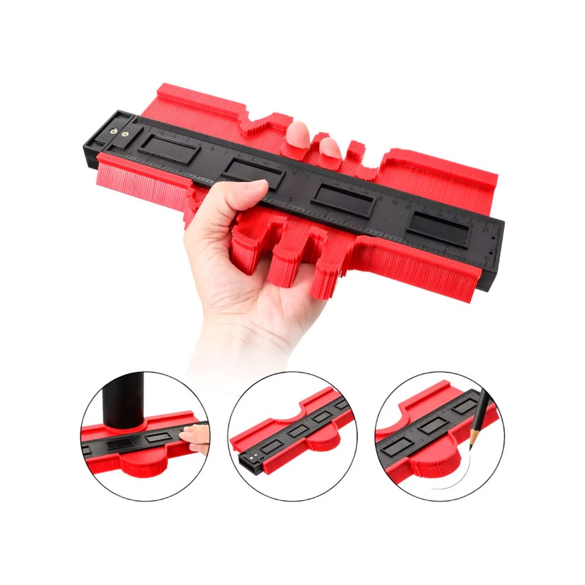 GENERICO - Regla Para Ceramica Medir Medicion De Contornos Irregulares