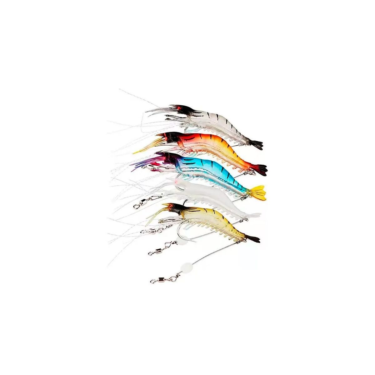 GEEKZ - 5 Señuelos De Pesca Troll Cebos Blandos Pesca Mar Realistas