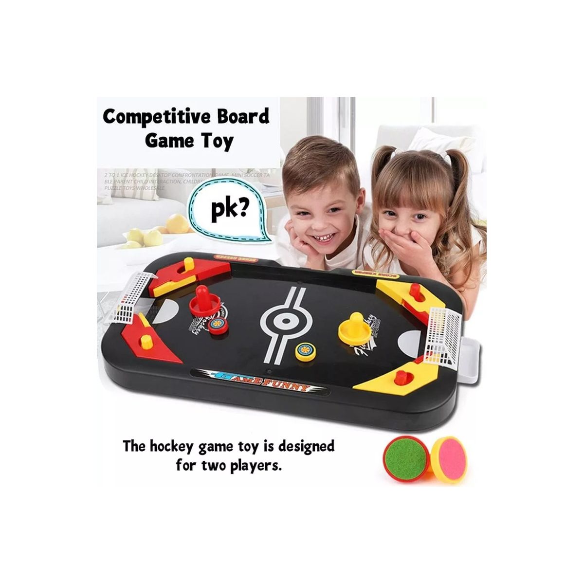 GENERICO - Juego De Mesa 2 En 1 Fútbol Hockey Juguetes Para Niños