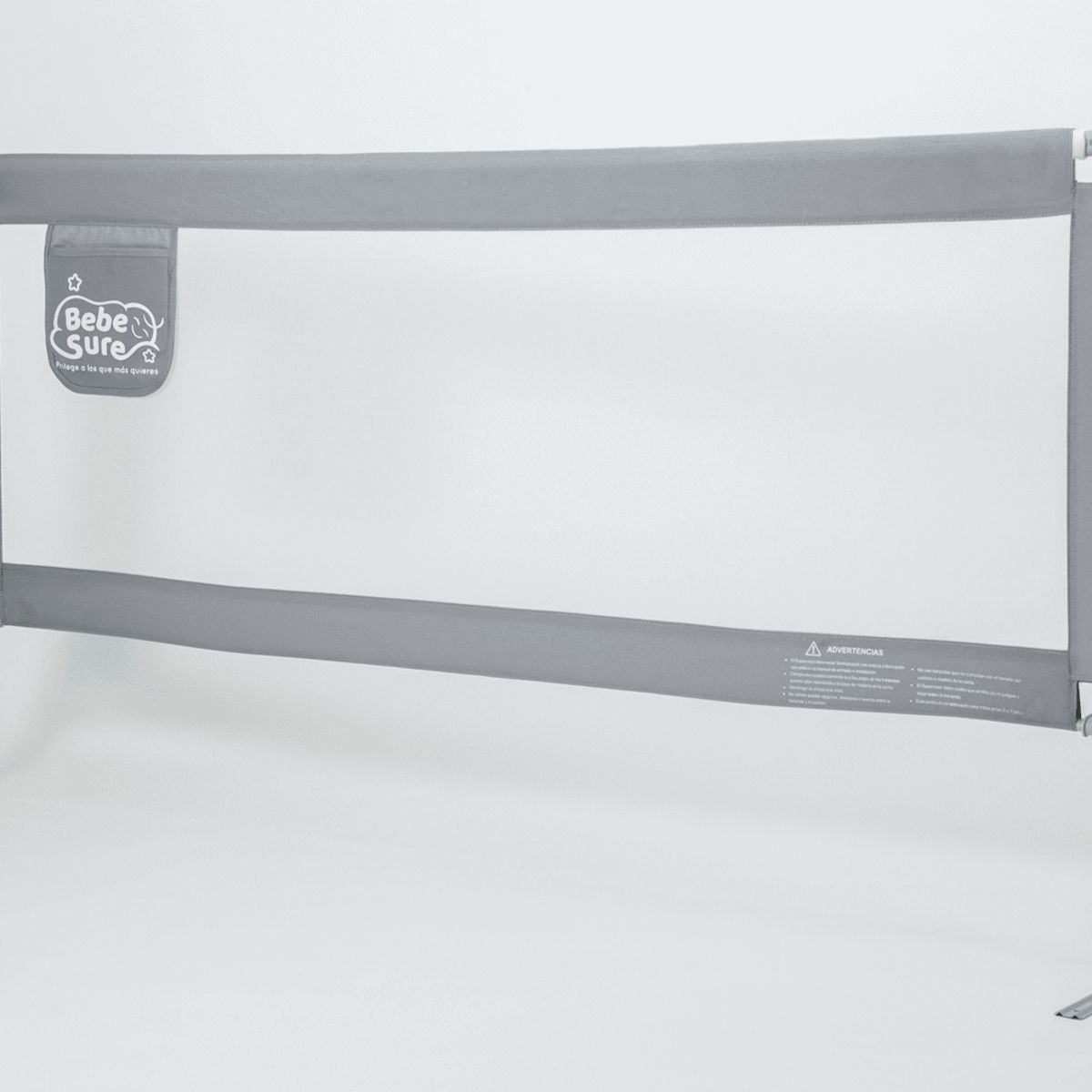 BEBE SURE - Set 2 barandas para cama Súper King 200x200cm colchón bajo