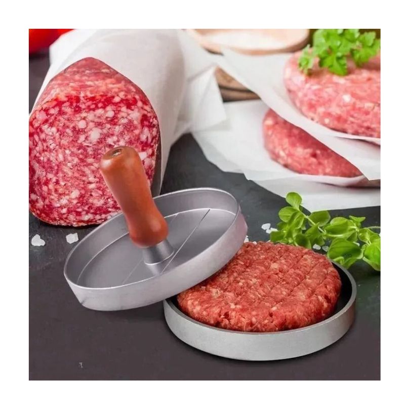 GENERICO - Molde Prensa Manual Par Carne De Hamburguesa Utensilio