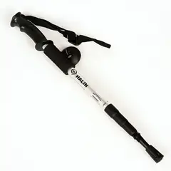 OEM - Bastón Trekking, 3 Tramos Mango Recto Antishock Blanco