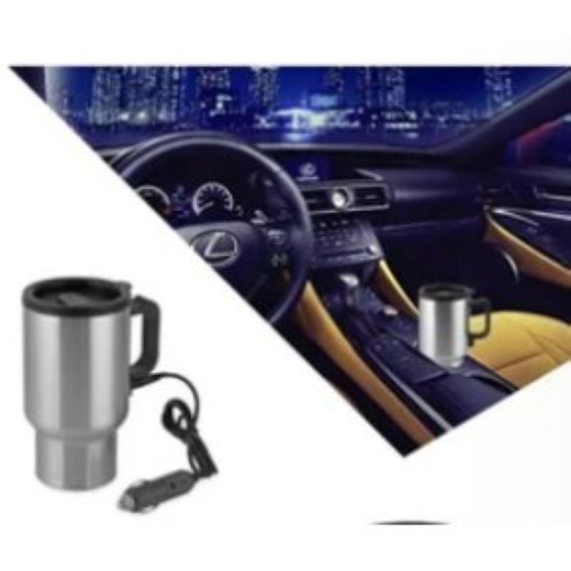 GENERICO - Vaso Acero Termico 480ml de Auto 12v Eléctrico