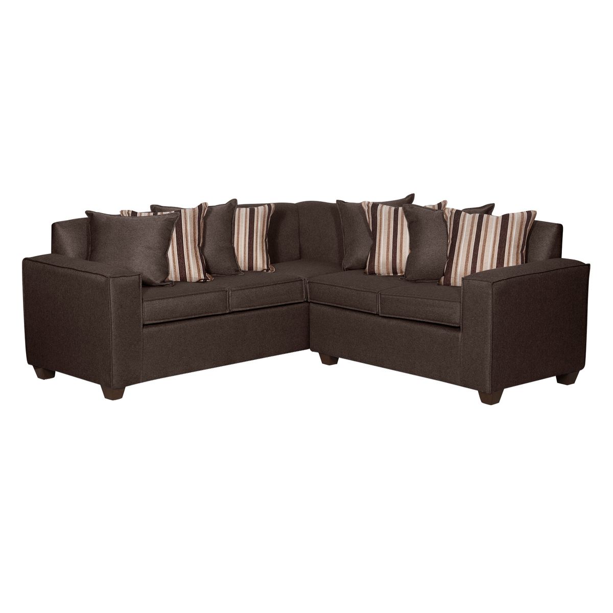 RUZAM MOBEL - SECCIONAL 5 CUERPOS ROSES CAFÉ