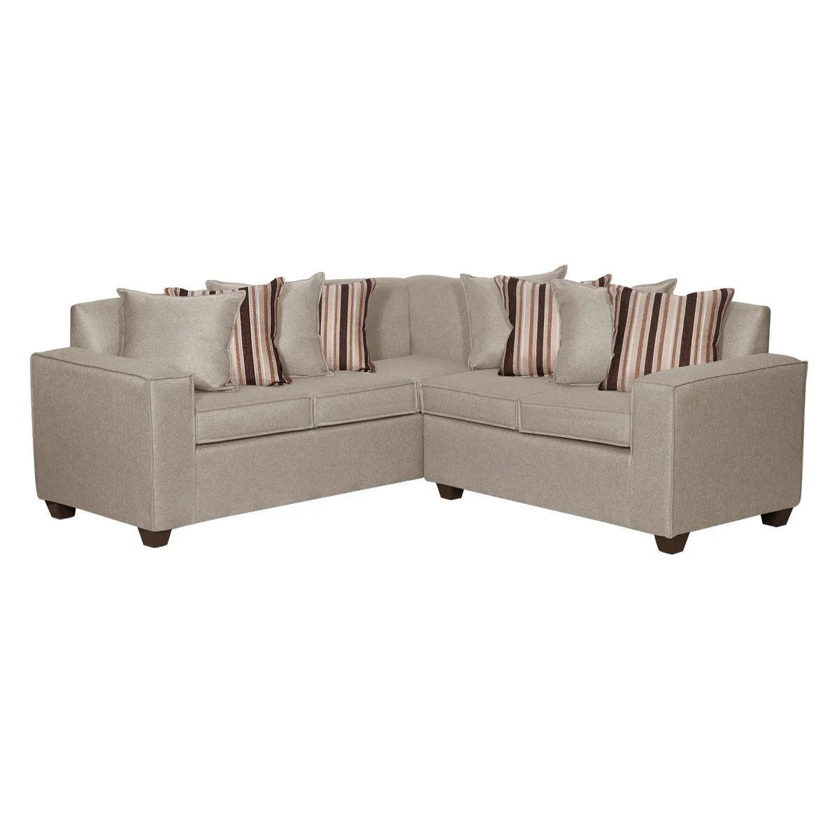 RUZAM MOBEL - SECCIONAL 5 CUERPOS ROSES BEIGES