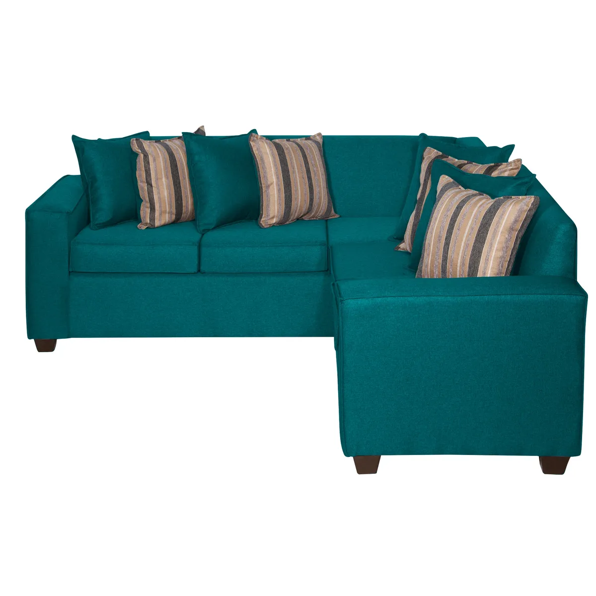 RUZAM MOBEL - SECCIONAL 5 CUERPOS ROSES TURQUESA