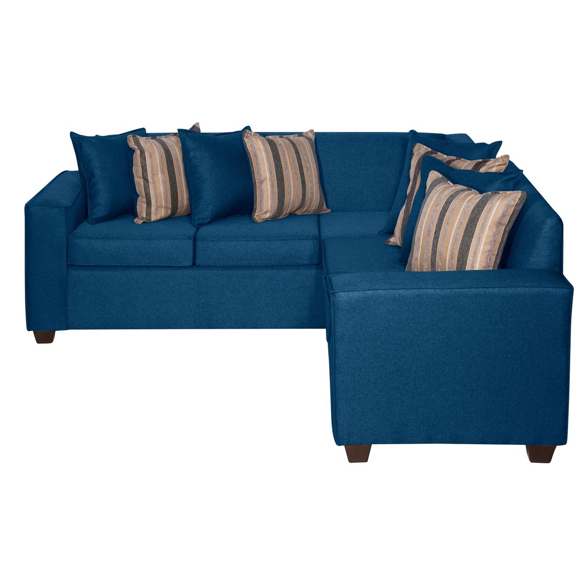 RUZAM MOBEL - SECCIONAL 5 CUERPOS ROSES AZUL LINO