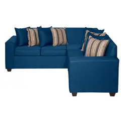 RUZAM MOBEL - SECCIONAL 5 CUERPOS ROSES AZUL LINO