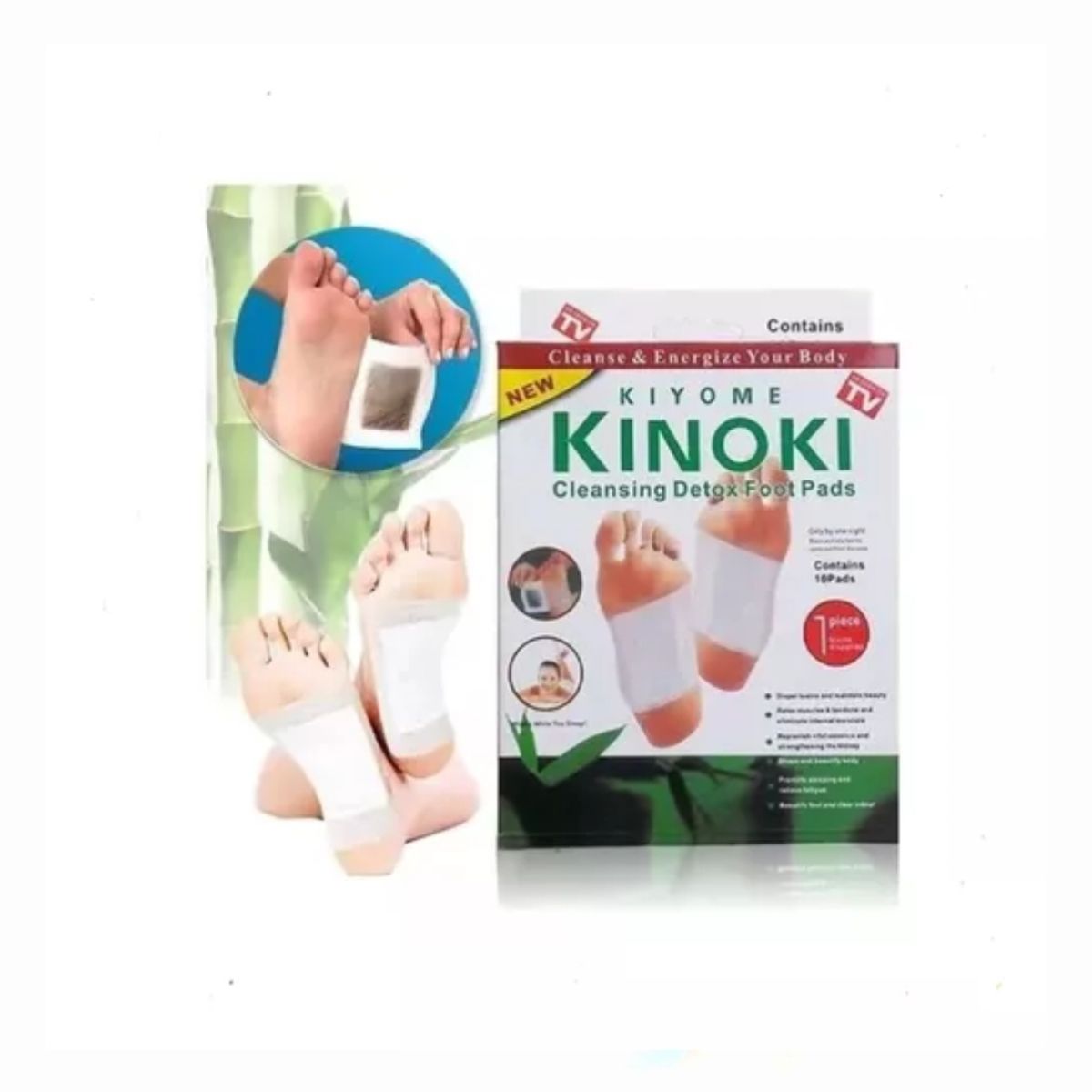 GENERICO - Pack 200 Parches Detox Desintoxicantes Para Pies Cuidado