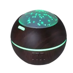 GENERICO - Humidificador de aire difusor de Aroma luz LED Marron FT1913