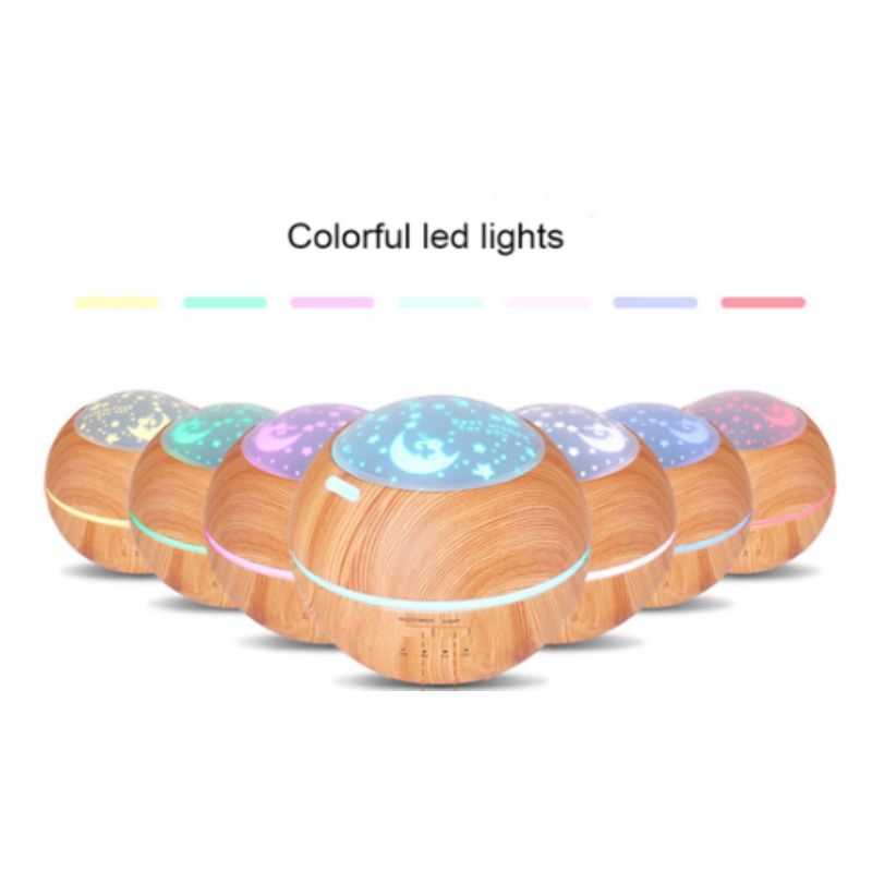 GENERICO - Humidificador de aire difusor de Aroma luz LED Beige FT1913