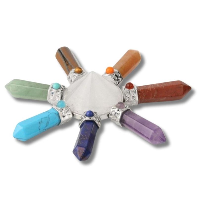 ARTESANA - Equilibrador 7 Chakras Cuarzo Blanco