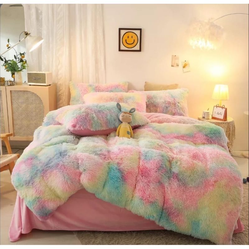 ANGELES DEL HOGAR - Plumón para Invierno Peludo con chiporro King