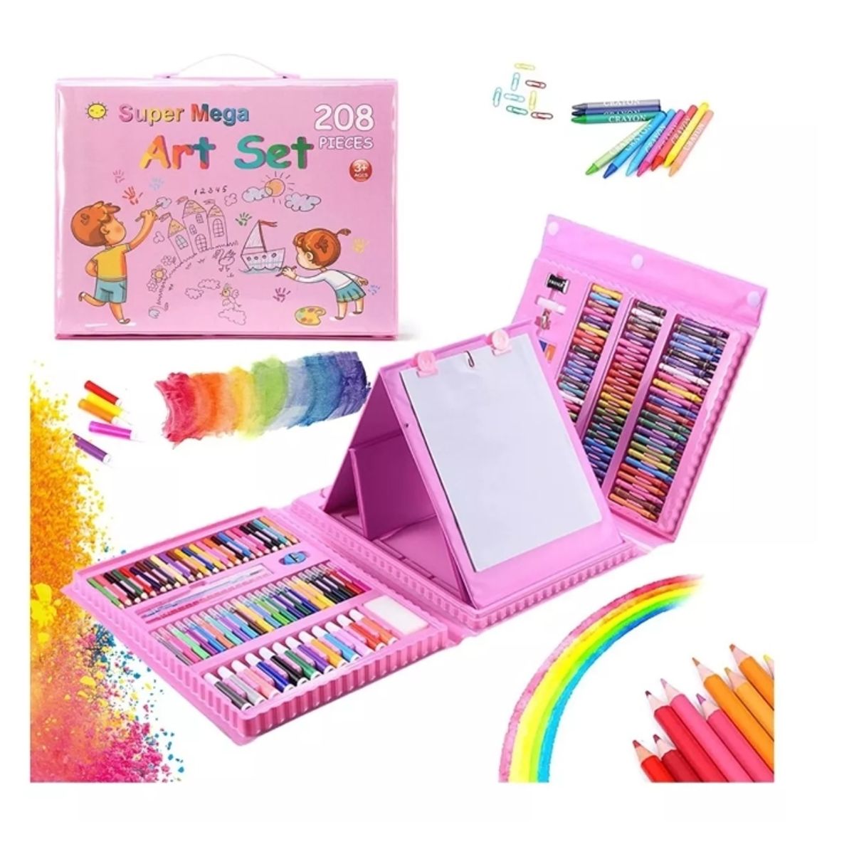 GENERICO - Set De Pintura De 208 Piezas Infantil Portatil Juego Lapices