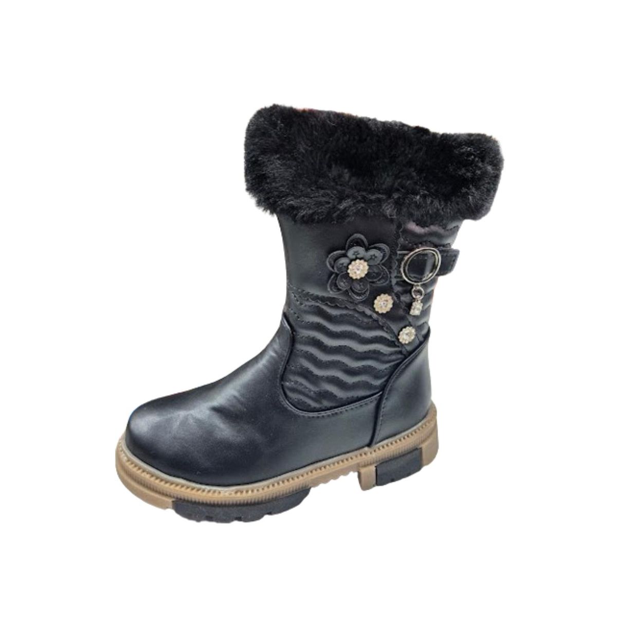 VINNYS OUTLET - Bota de Invierno Niña Negro