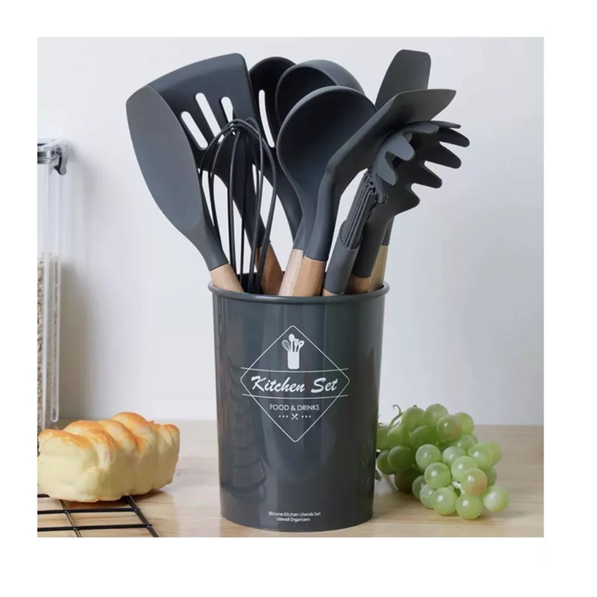 GENERICO - Set Cocina 12 Pcs Silicona