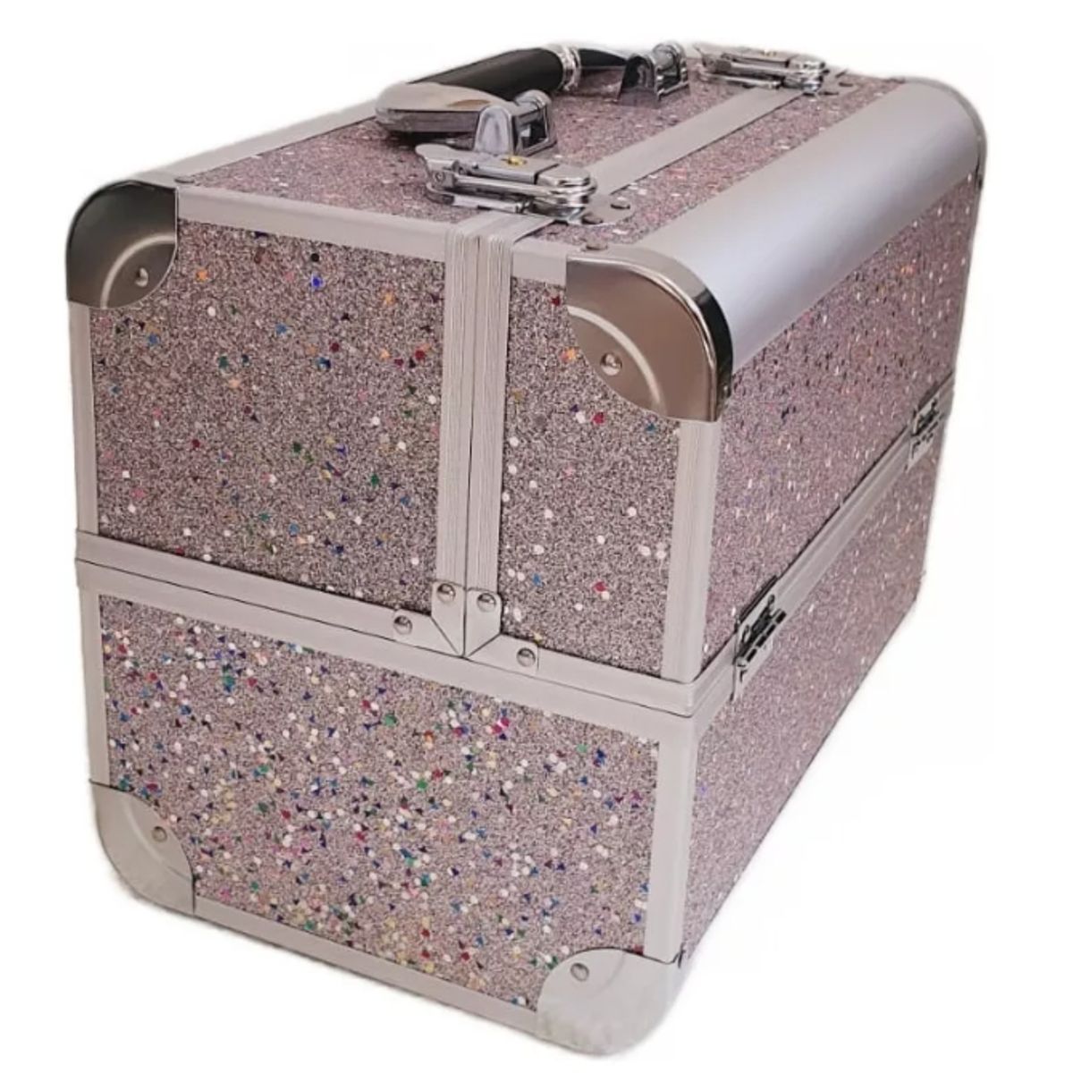 GENERICO - Maleta Multiuso Manicure Profesional rombo Rosa