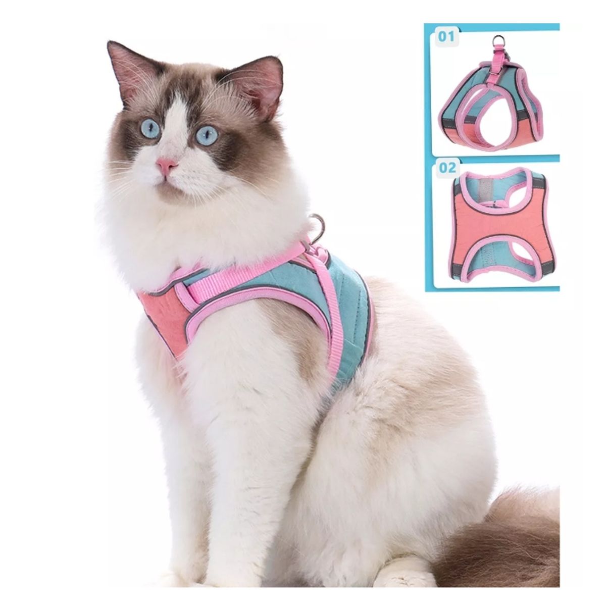 GENERICO - Arnés Y Correa Ultra Ligero Anti-escape Gato
