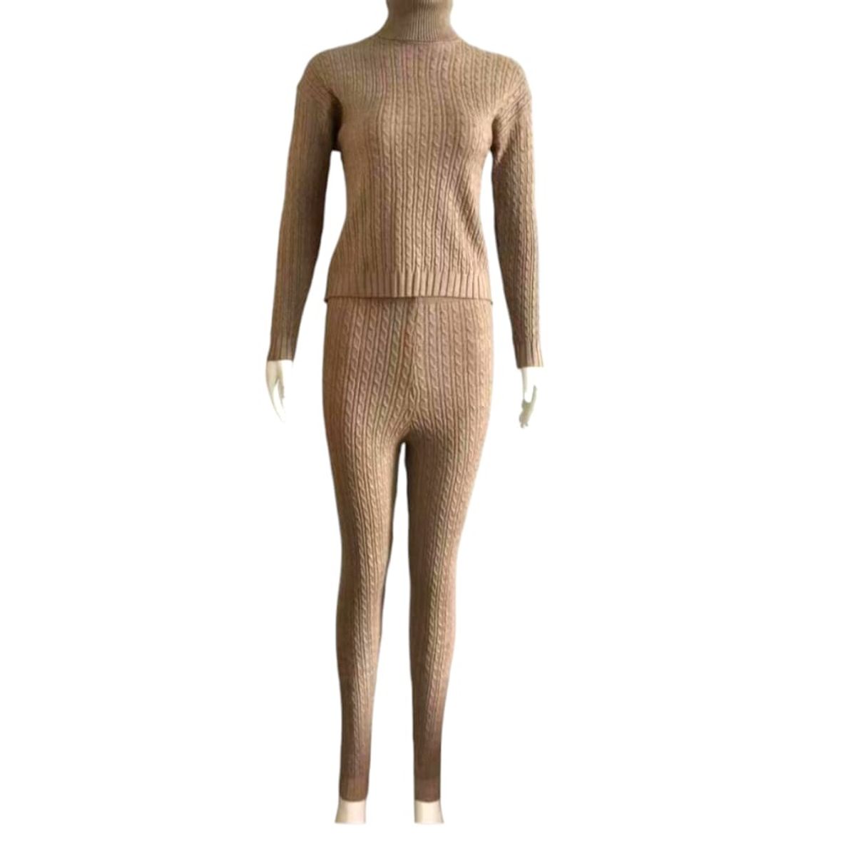 AGW - Conjunto Mujer Lanilla Con Cuello