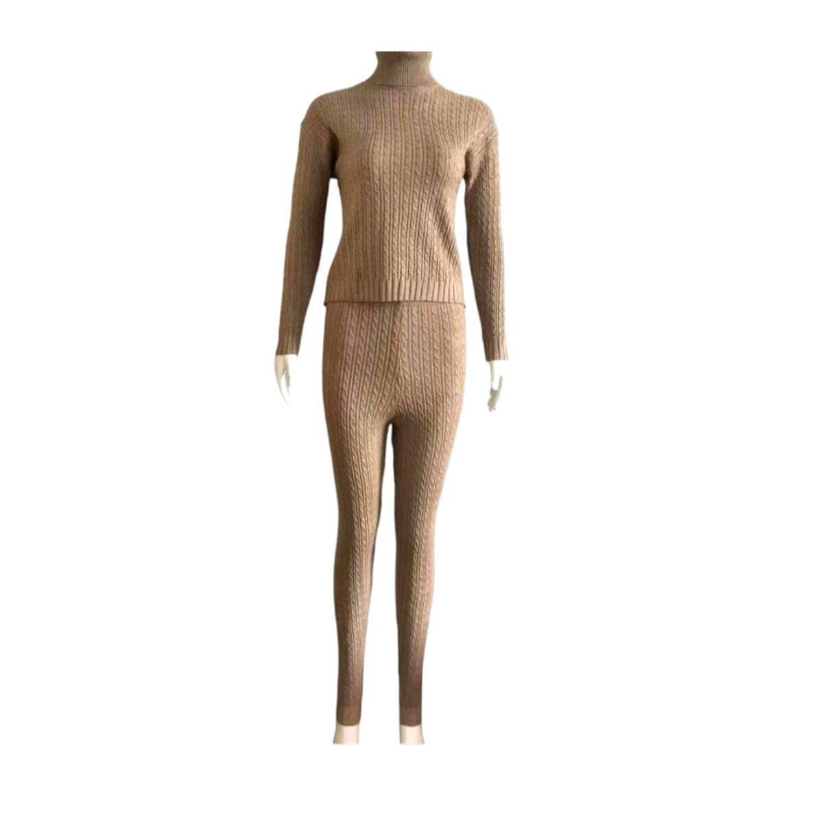 AGW - Conjunto Mujer Lanilla Con Cuello