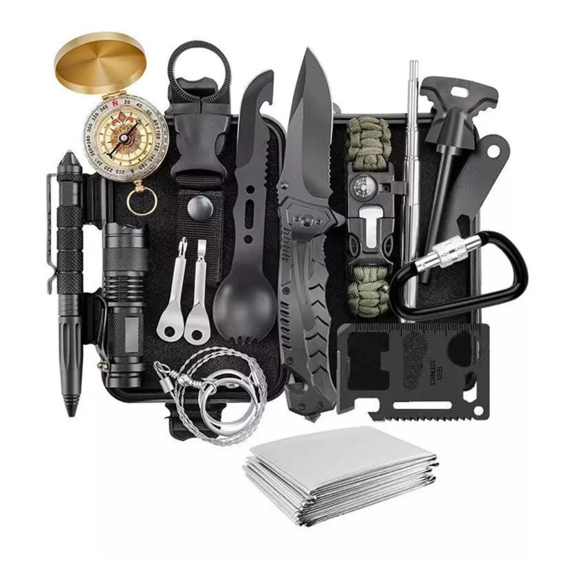 GENERICO - Kit Herramientas De Supervivencia Camping