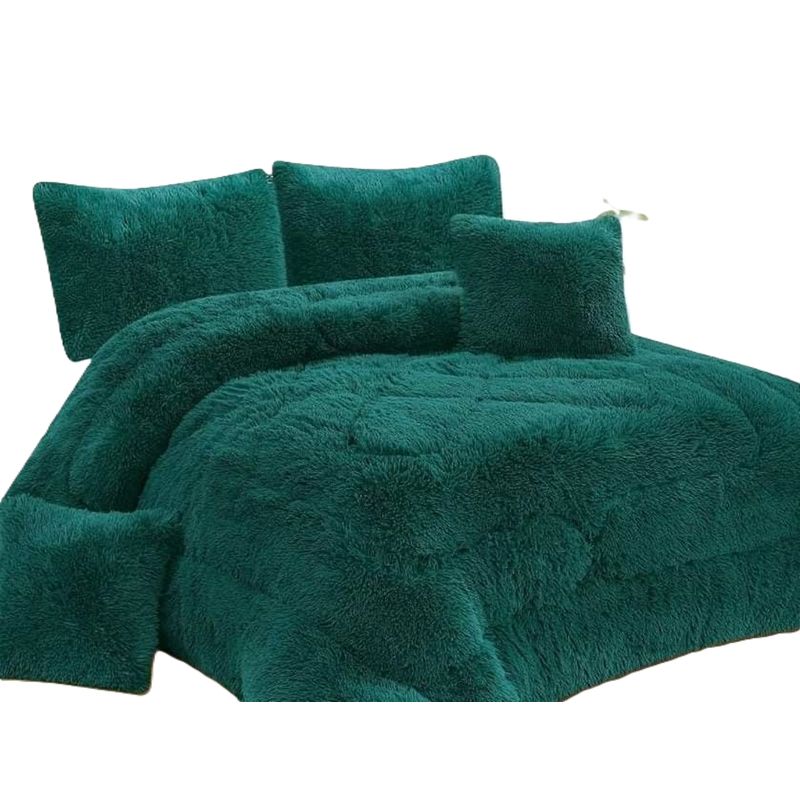 ANGELES DEL HOGAR - Plumón para Invierno Peludo con chiporro Plaza Y Media