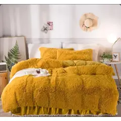 ANGELES DEL HOGAR - Plumón para Invierno Peludo con chiporro Plaza Y Media