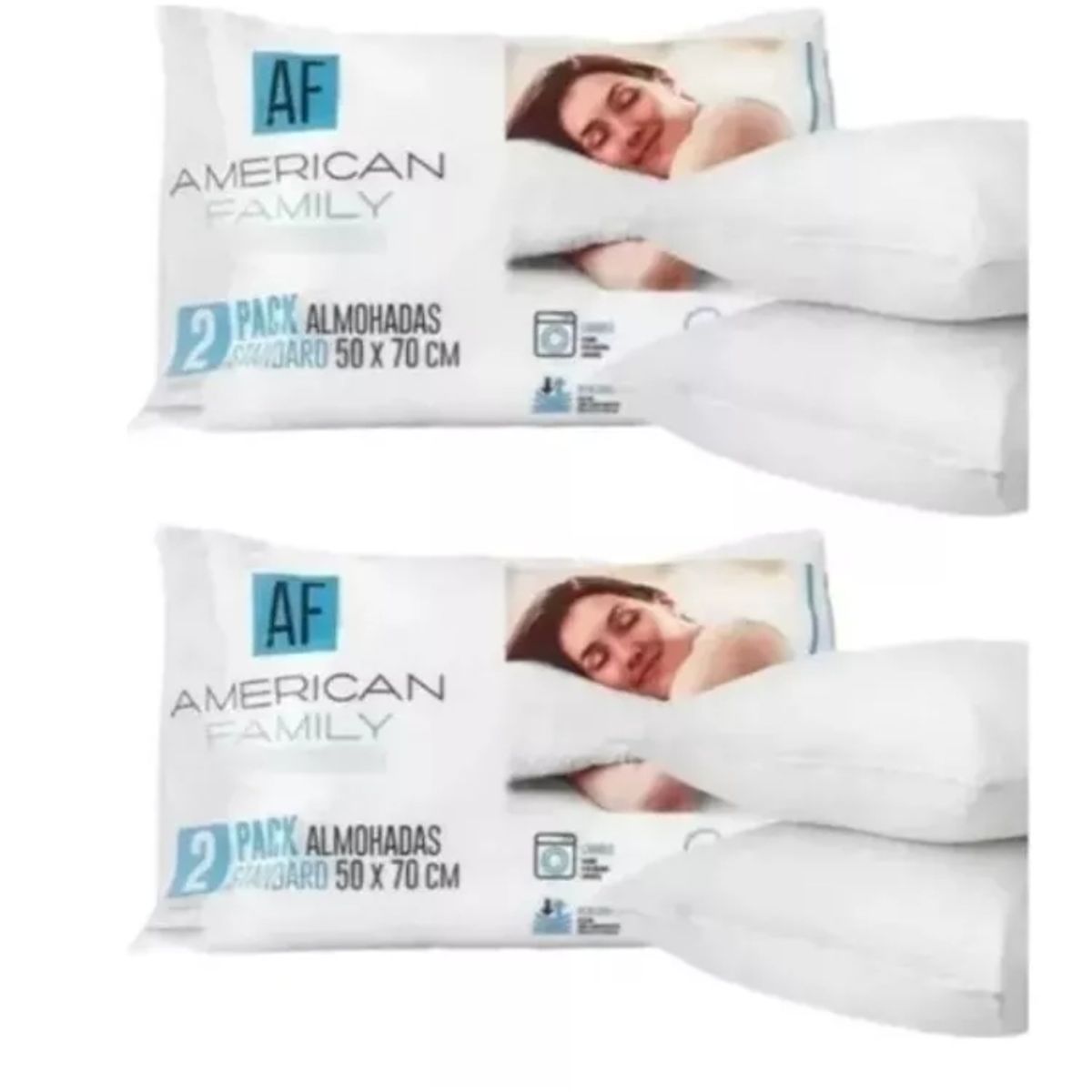 GENERICO - Pack 4 Almohadas 50 X 70 Polycotton