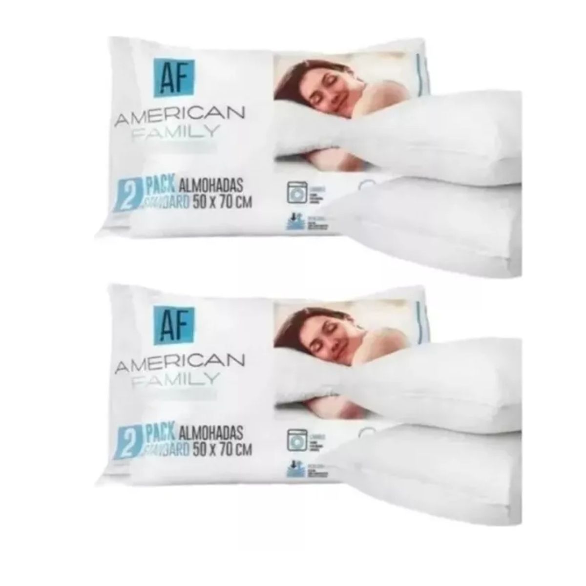 GENERICO - Pack 4 Almohadas 50 X 70 Polycotton