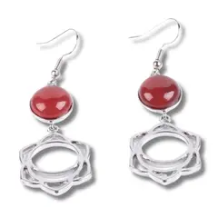 ARTESANA - Aros 7 Chakras - 2 Chakra Svadhisthana - Ágata Roja