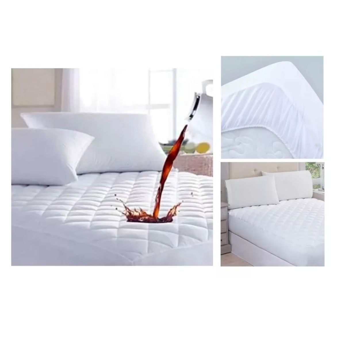 GENERICO - Cubre Colchón Impermeable 2 Plazas