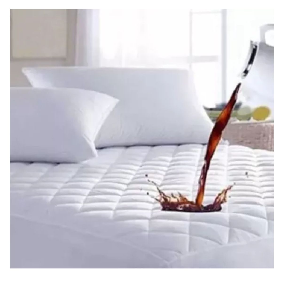 GENERICO - Cubre Colchón Impermeable 2 Plazas