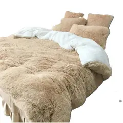 ANGELES DEL HOGAR - Plumón de Invierno Peludo con chiporro 2 plazas