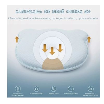 Imagen 2 del producto Almohadas Para Bebés Cojín Cabeza Plana